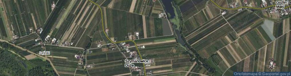 Zdjęcie satelitarne Szymanowice Duże ul.